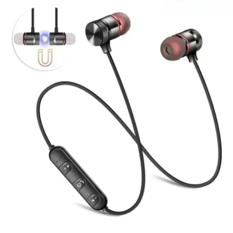 Magnetic Neckband Sports Earphones - 1-4 Peças de Fones de Ouvido