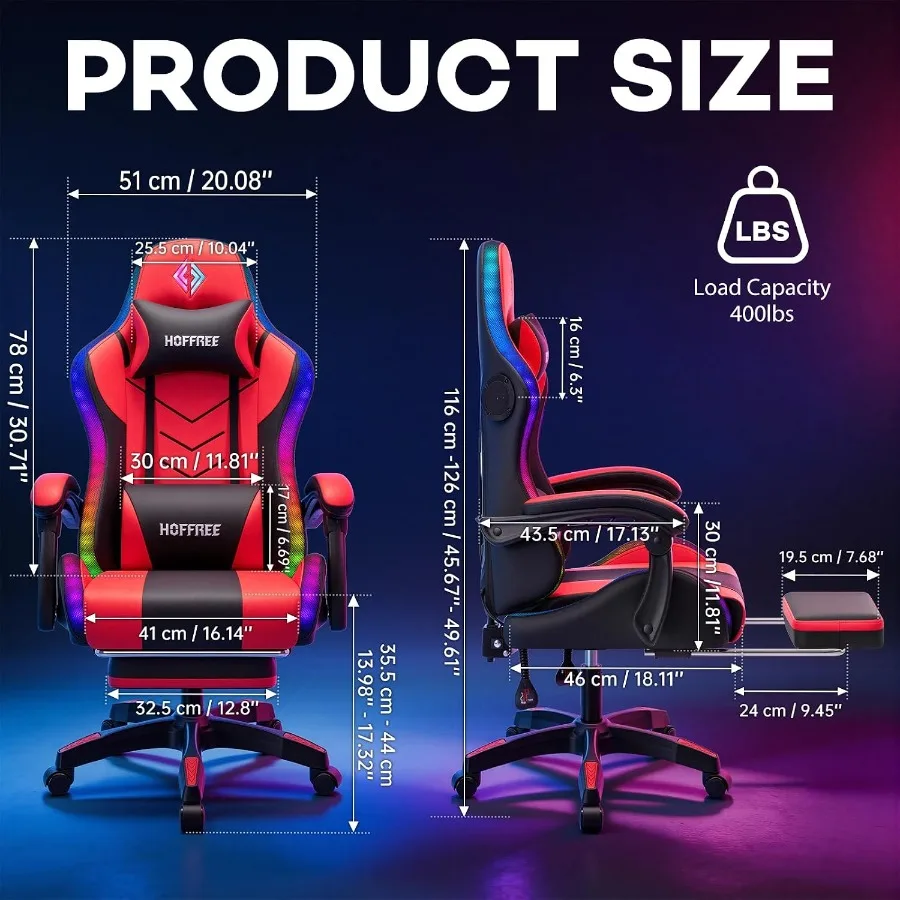 Cadeira de jogos RGB com altif - Speakers avaliação e preço