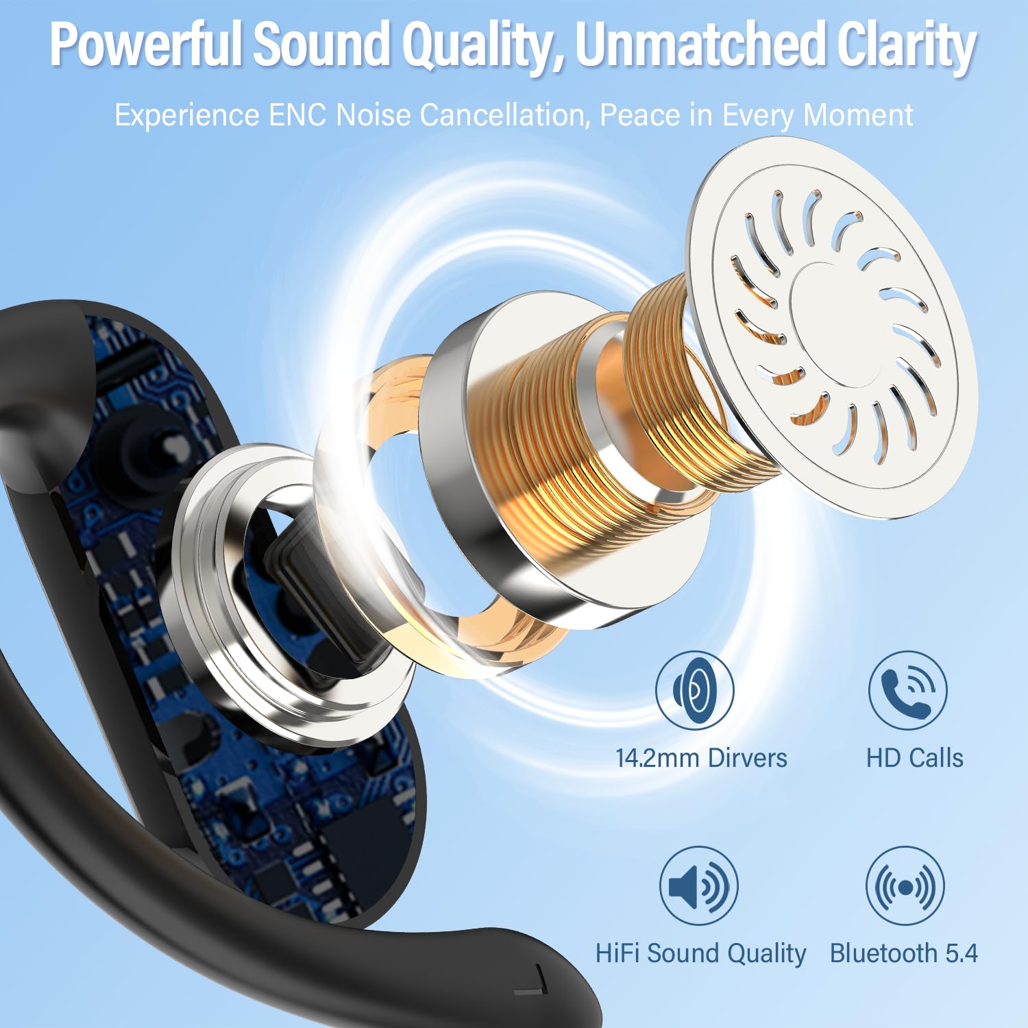 Fones de Ouvido Open-Ear Bluet - Type C Wired Earphones With Mic avaliação e preço